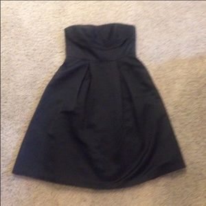 WHBM black strapless dress. Size 8